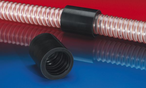 Spiral hose connector for connecting, lengthening or repairing spiral hoses